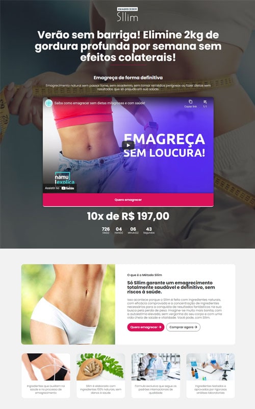 Landingpage de vendas de produtos
