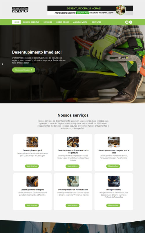 site para desentupidora